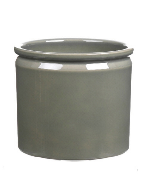 <h4>DF03-883676800 - Pot Lucca1 d23.3xh21.5 l.green glazed</h4>