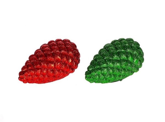 <h4>Deco Pinecone 2 Ass. Green And Red L7w7h10</h4>