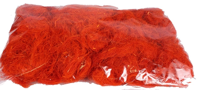 Coco fibre 250gram in poly Orange 