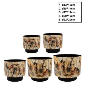 Metaal Camelia pot S/5 d22*20cm