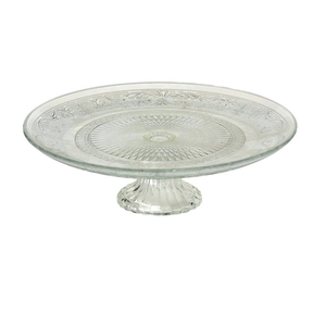 Cake plate Relief, Clear glass, Ornament, 4020606744906, 6066700