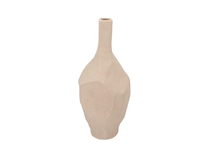 <h4>Lisboa White Vase Curved 21x19x50cm</h4>