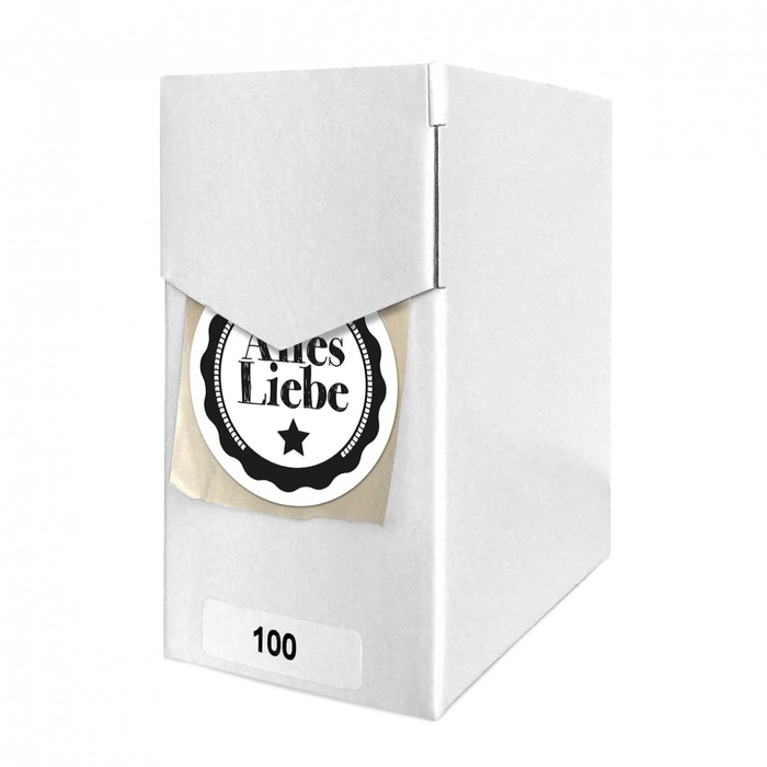 <h4>Liefde Labels Sticker 40mm x100 Alles Liebe</h4>