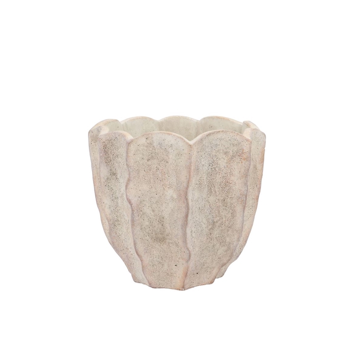 <h4>Alaska Wavy Sand Pot 17x16x15cm</h4>