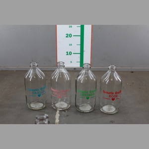 GLAS FLES DIV KLEUR