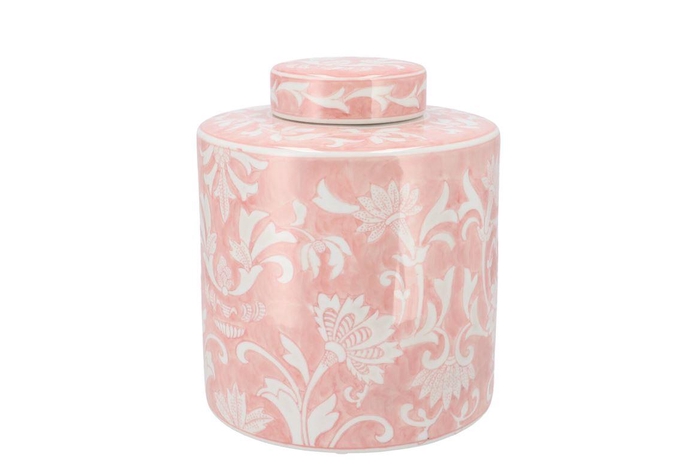 <h4>Hailey Pink Porcelain Jar Flower 23x26cm</h4>