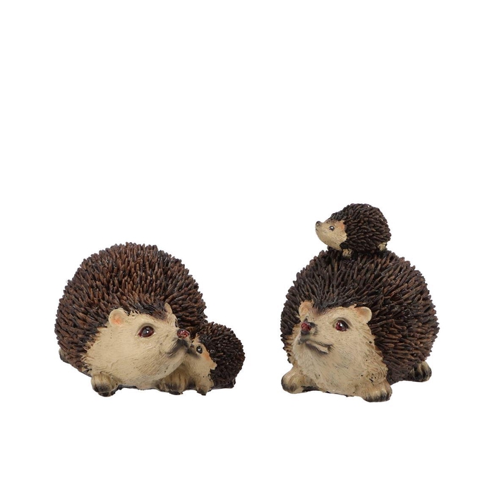 <h4>Hedgehog Poly With Child Ass P/1 10x7x8cm Nm</h4>