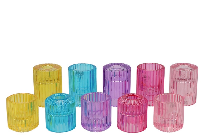 <h4>Bicolore Candle H Color Mix Round Ass Set Of 2 5,5x7cm Nm</h4>