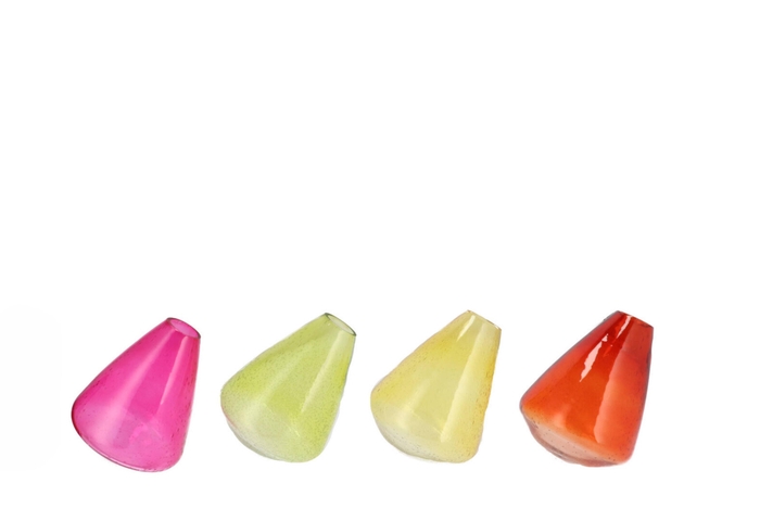 Delight Dutch Orange Mix Drop Vase Ass 15x20cm Nm