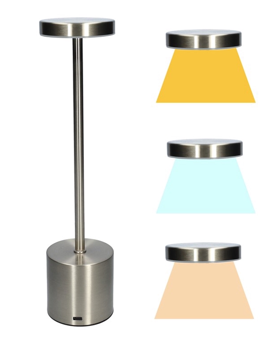 <h4>LED Table Lamp Shimmer d8xh34.5 sil</h4>