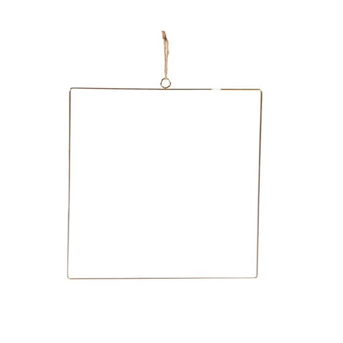 <h4>Square 30cm metal medium SB gold</h4>