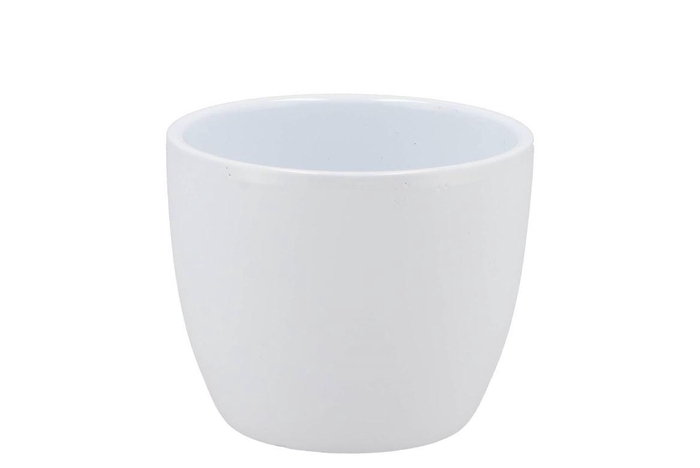 <h4>Ceramic White Shiny Pot 10cm Nm</h4>