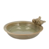 Iron Stone Bird Bowl Glazed Sand 33x5cm Nm