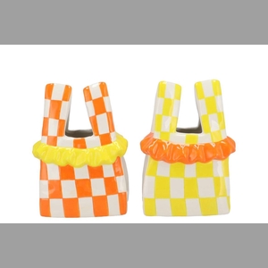 Yfke Dutch Orange/yellow Vase Bag Ass 14x9x19cm Nm