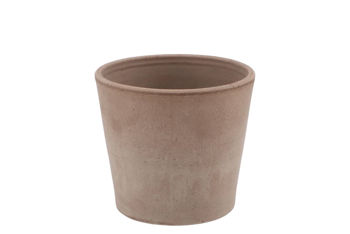 <h4>Terra Choco Pot Konisch Grijs 13x11cm</h4>