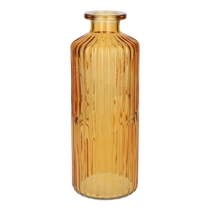 DF02-666113400 - Bottle Caro lines d4.5/7.5xh20 mango transparent