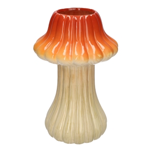 DF00-665483000 - Vase Toadstool1 lines d8/18xh28.5 orange