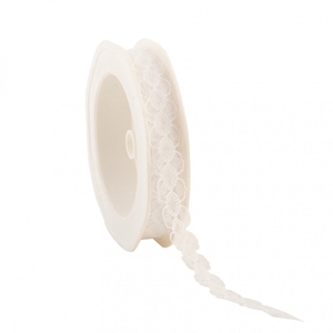 Wedding Ribbon Lace flower 15mm 20m