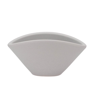 Vinci Matt Grey Bowl Oval 24x17x12cm