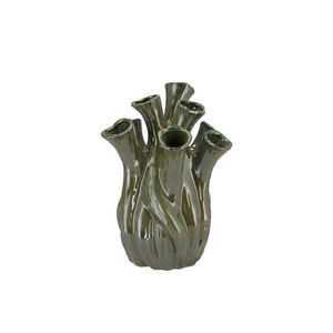 Milou Majestic Green Vase Aglio Organic 22x22x29cm