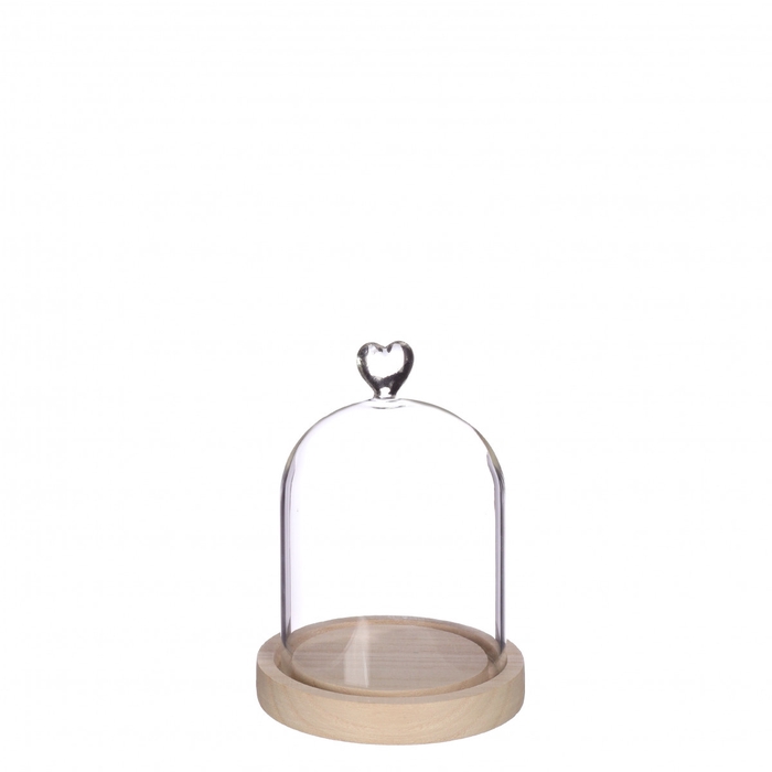 <h4>Glas stolp hart+hout d12*16cm</h4>