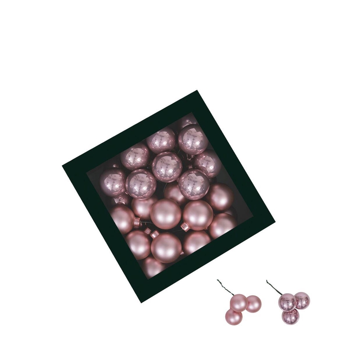 <h4>Kerstbal Bal/draad 40mm combi x36</h4>