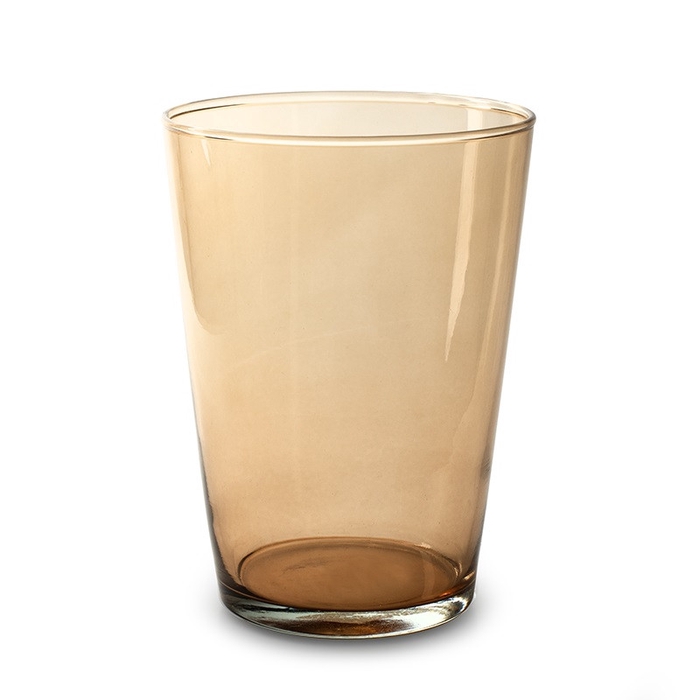 <h4>Glass vase Conical kick d14*20cm</h4>