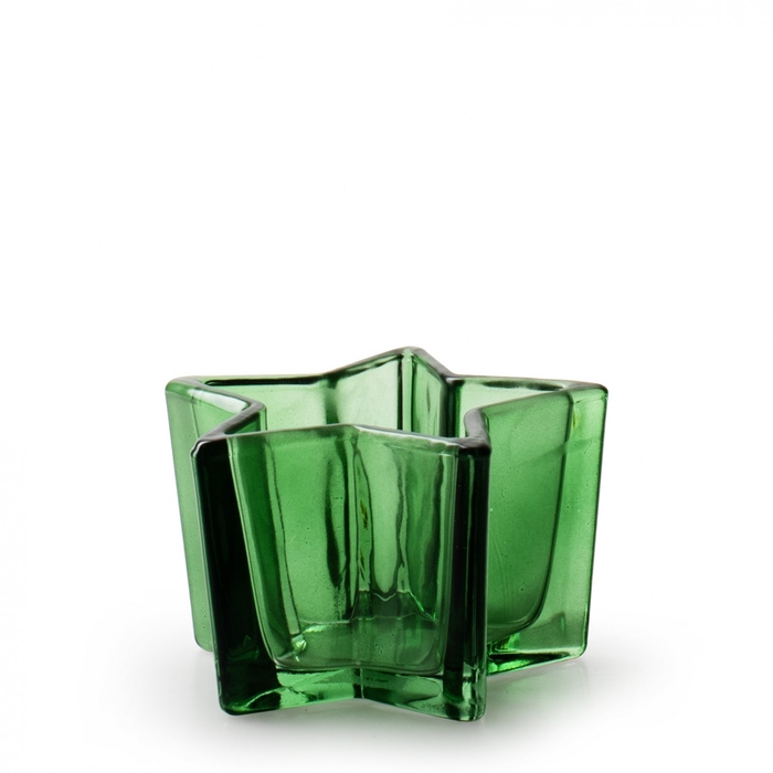 <h4>Kerst Theelicht glas ster d10.5*6cm</h4>