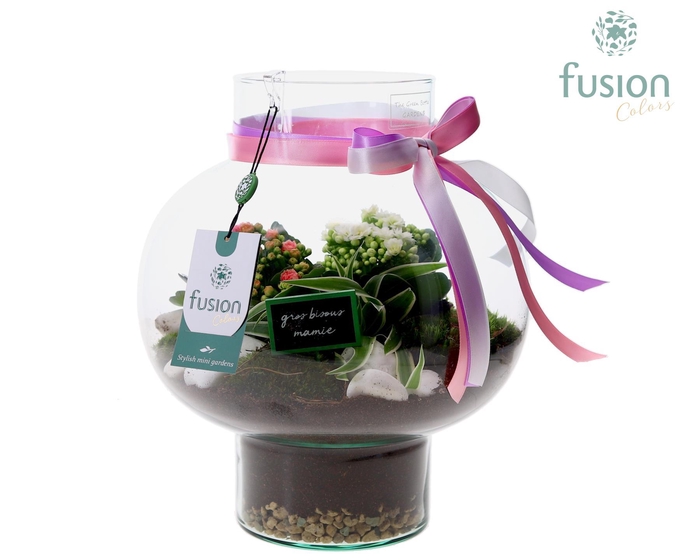 <h4>Green Bottle Laura Medium met Grootmoederdag arrangement</h4>