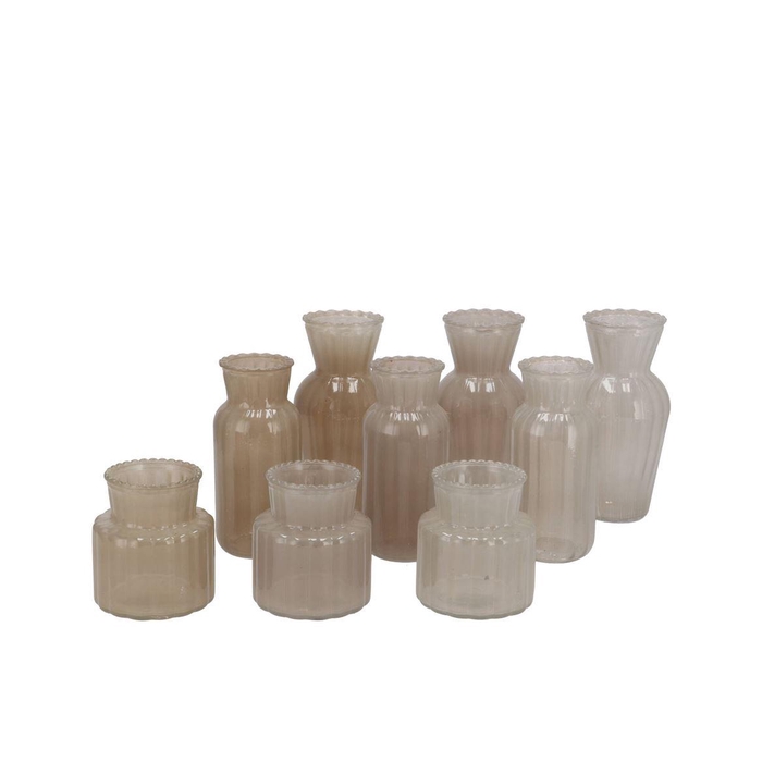 <h4>Jazz Cozy Sand Mix Colored Vase Ass 7x14cm</h4>