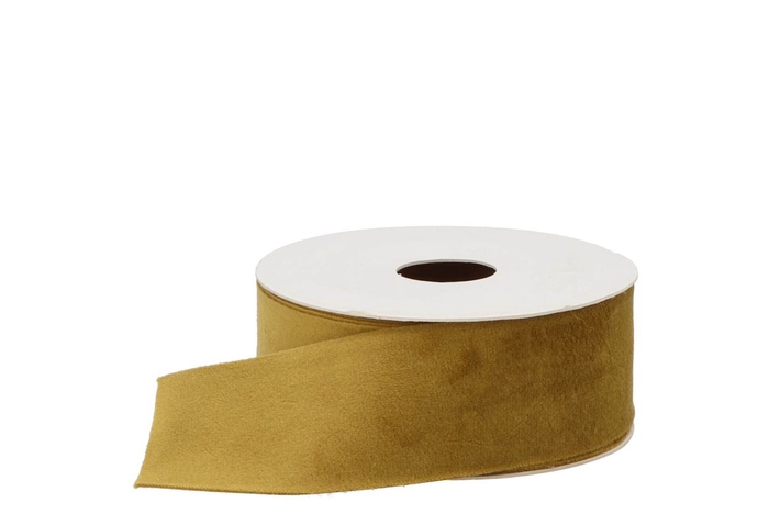 Ribbon Velvet 67 Gold Yellow 5mx40mm P/1