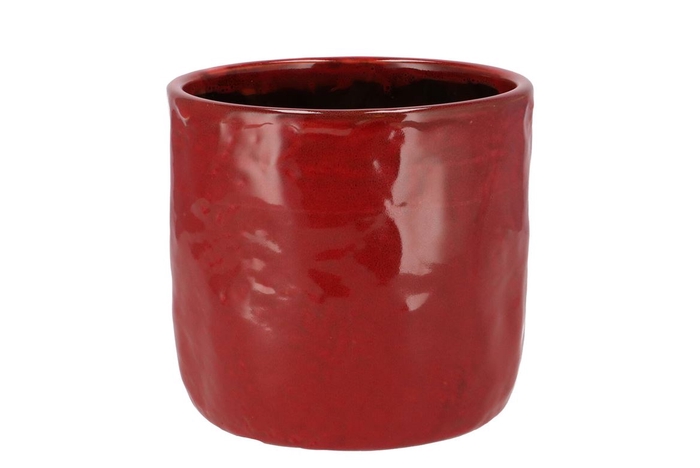 <h4>Iron Stone Red Glazed Pot 16x15cm</h4>