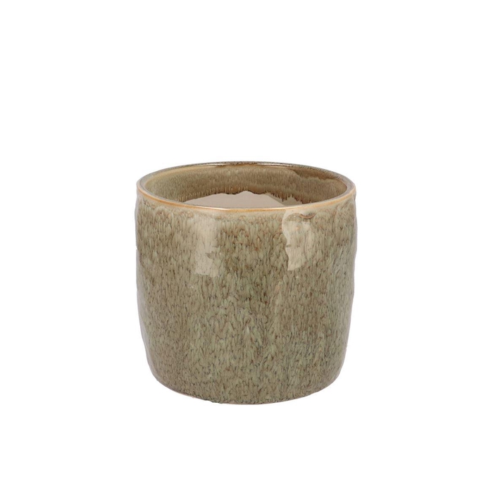 <h4>Iron Stone Sand Glazed Pot 9x8cm</h4>