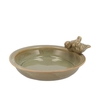 Iron Stone Bird Bowl Glazed Sand 28x5cm