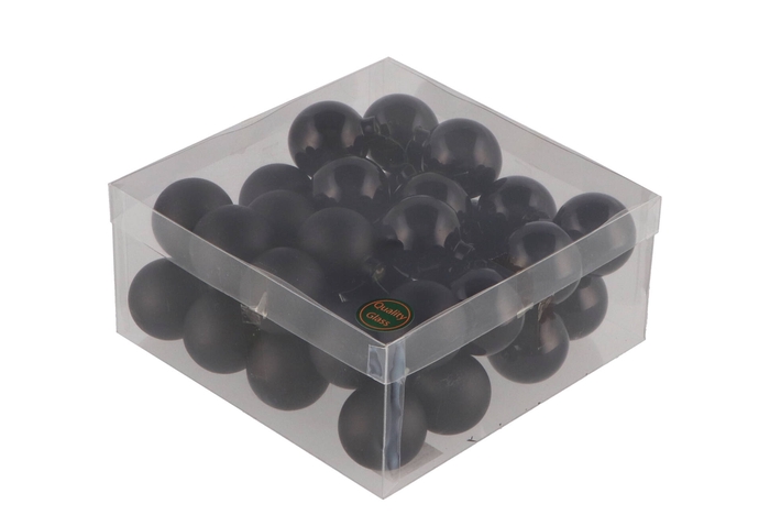 Glass Ball Combi Black 40mm P/36