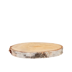 Nature Birch Slices Round D23-26cm X 3 Cm