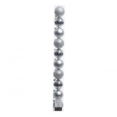 <h4>Christmas bauble Ball plastic  60mm x10 ass</h4>