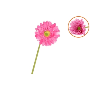 Silk Gerbera Pink 72cm