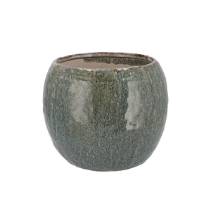 Iron Stone Blue Ball Pot 20x20x16cm Nm