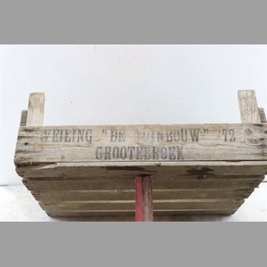 Crate Wooden Coaliflower 60x23x21