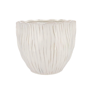 Lima White Pot Round 29x29x25cm Nm