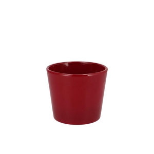 Ceramic Wine Red Shiny Pot 11cm