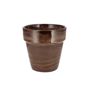 Ebbi Moss Brown Pot Glaze 17x17cm Nm