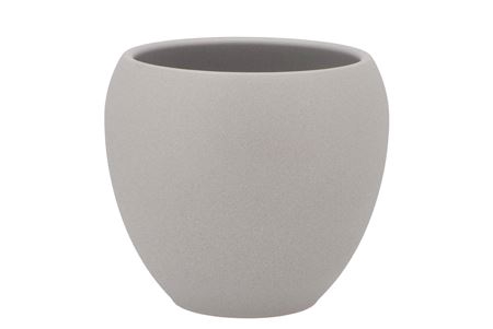 <h4>Vinci Matt Grey Flower Pot 17x15cm</h4>