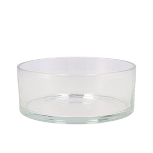 Glass Bowl Cilinder Heavy D19xh8cm
