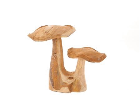 <h4>Mushroom Double Teak L35w22h28</h4>