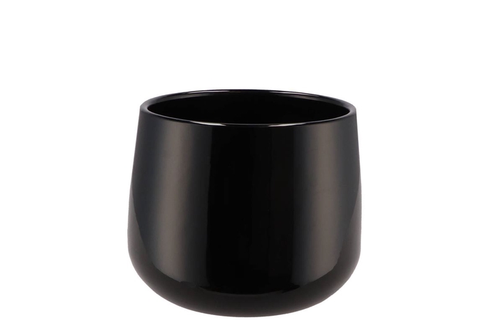 <h4>Berlijn Black Shine Pot 13x11cm</h4>