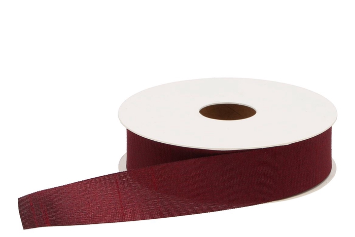 <h4>Ribbon Dupioni Bordeaux 25mx25mm P/1 Nm</h4>