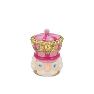 Candy Nutcracker Pink/lila Jar 12x12x15cm Nm