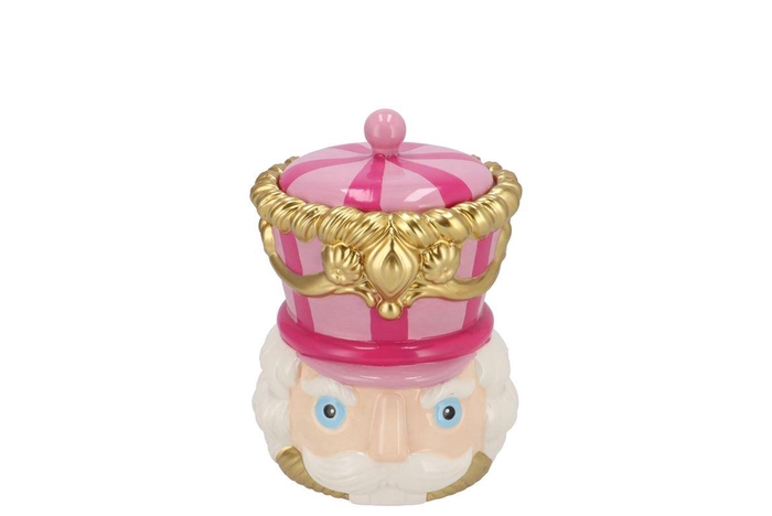 Candy Nutcracker Pink/lila Jar 12x12x15cm Nm
